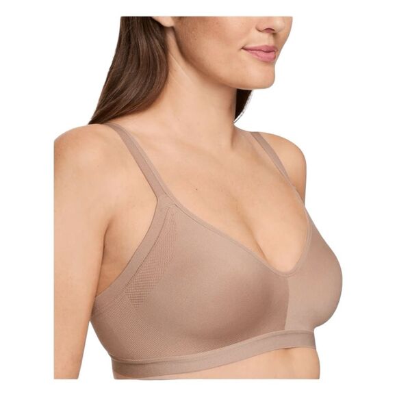 Warner's Simply Perfect Underarm Smoothing Seamless Stretch Wireless Lightly Lin - Picture 2 of 8